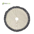 Prosub DIY Printing Linen Christmas Tree Skirt Mat 144CM Sublimation Blank Ruffles Buffalo Plaid Christmas Tree Skirt