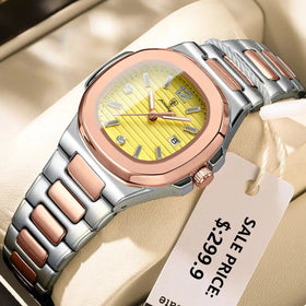 Poedagar 708 Fashion Square Ladies Quartz Watch Luminous Waterproof Date Women's Watches