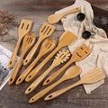 Eco Friendly Natural Spatula Hot Sale Lot Wooden Spoon Bamboo Kitchen Cooking Utensil Tool Soup Teaspoon Catering Kitchenware