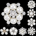 2025 Vintage Flower Brooch Diamond Pearl Rhinestone Crystal Mix Design Fashionable Jewelry for Wedding Gift Comes Pin Brooches
