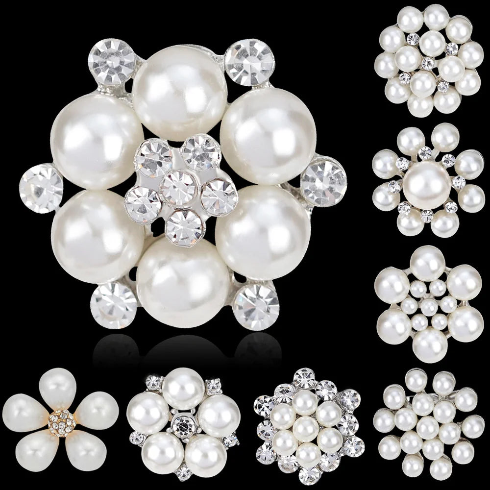 2025 Vintage Flower Brooch Diamond Pearl Rhinestone Crystal Mix Design Fashionable Jewelry for Wedding Gift Comes Pin Brooches