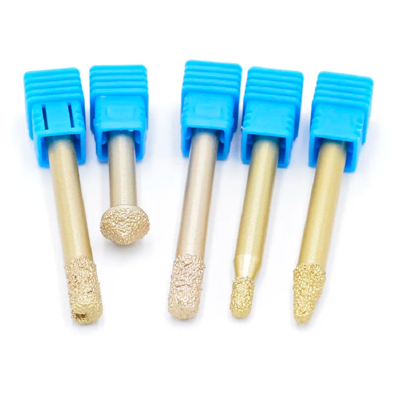 Brazed Diamond Engraving Router Bit Stone Milling Cutter Engraver Marble Granite Cutting Tool Blades Carving Knife CNC Machine