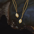 INS Simple Fashion NO Fade 18K Gold Plating Stainless Steel Olive White Diamond Zircon Geometric Pendant Necklace for Women G
