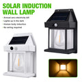 Howlighting Solar LED Outdoor Rainproof Wall Lamp with Human Sensor Three Modes Garden Night Light