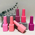 Custom Private Label 12Ml 15 Ml Matte Kid Empty Eco Friendly Glass Uv Gel Nail Polish Bottle With Brush