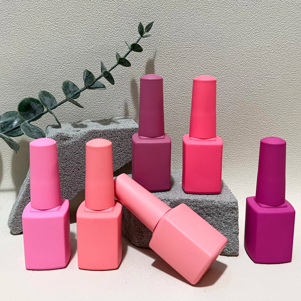 Custom Private Label 12Ml 15 Ml Matte Kid Empty Eco Friendly Glass Uv Gel Nail Polish Bottle With Brush