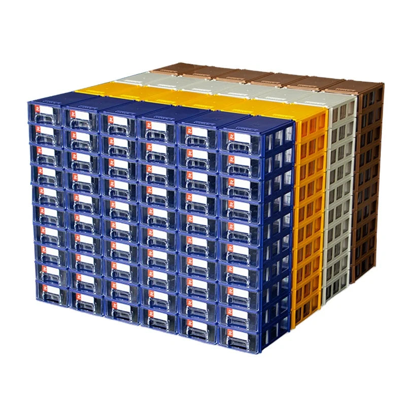 NEW LEADLOONG F0 Multi-functional Drawer Plastic Storage Box for Garage-Cabinet Components Screw & Building Block Organizer