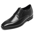 Brown Formal Men's Genuine Leather Waterproof Anti-Slip Summer/Winter Height Increasing 7cm Elevator Dress Shoes