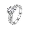 2026 Engagement Ring 2ct 8mm Round Gra Moissanite Diamond Silver 925 Rings Jewelry Luxury Wedding Party Moissanite Ring