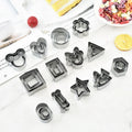 Wholesale Various Shapes Biscuit Mold DIY Stainless Steel Cake Tools 39pcs Set Cookie Cutters
