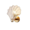 Modern Design Sea Shell Golden Lamp Iron Glass E14 Sconces Wall Lights  for Living Room Bedroom