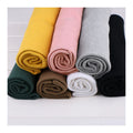 Wholesale Super Soft Stretch Polyester Spandex Solid Color Rib Knit Fabric for Shirt