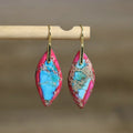 Dainty Drop Stone Earrings for Women Jewelry Natural Gemstone Bohemian Dangle Hypoallergenic Crystal Women Earrings