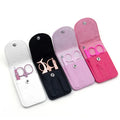 Women Tweezers Storage Case Makeup Tools Bag Professional Stainless Steel Eyebrows Tweezers Set with PU Leather Travel Case