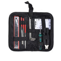 10pcs Repairing Maintenance Guitar Tool Kit with String Organizer String Action Ruler Gauge Measuring Tool Hex Wrench Set Files