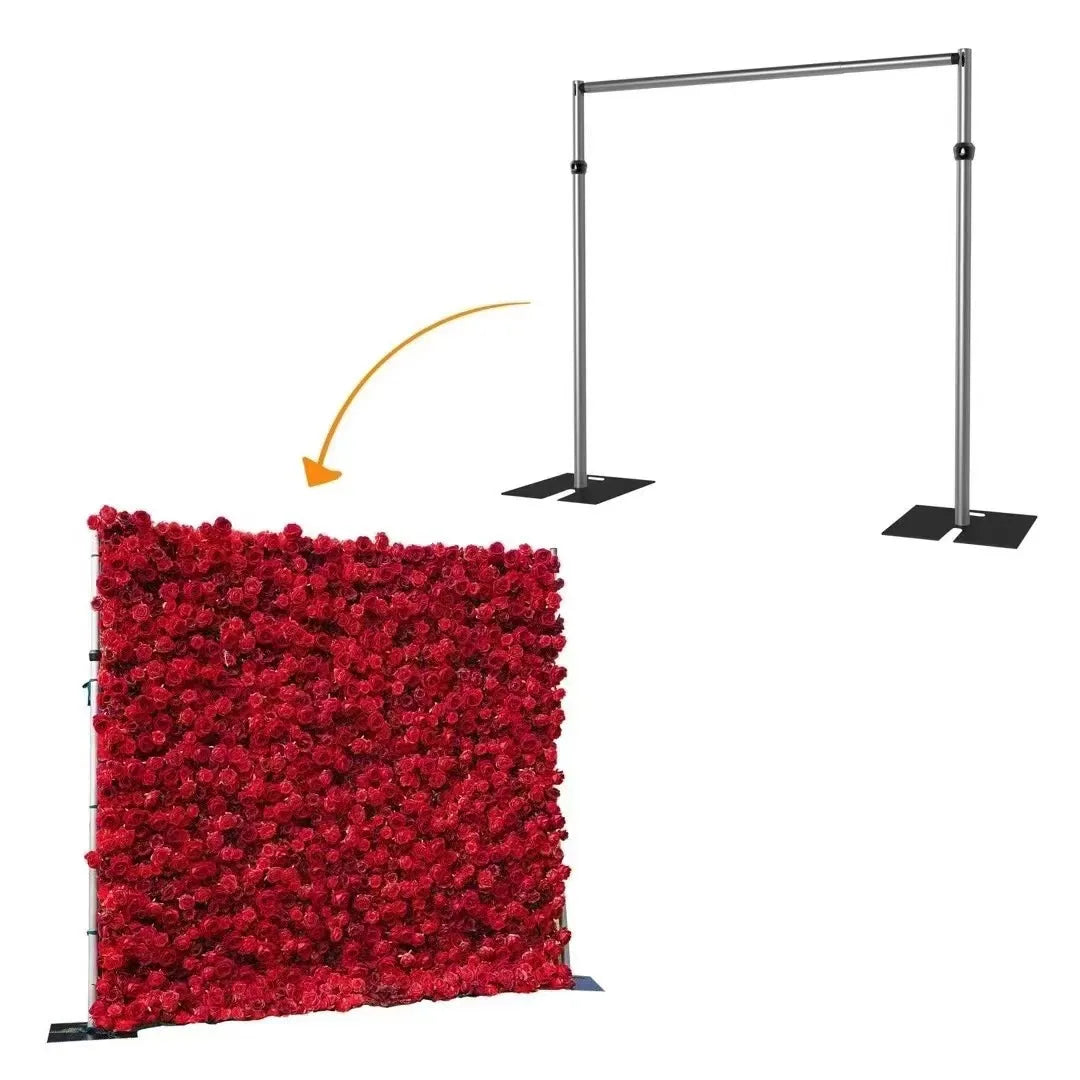 L06634 Wedding Party Metal Flower Wall Frame Circle Round Wedding Event Stage Portable Pipe Scalable Stand Arch Backdrop
