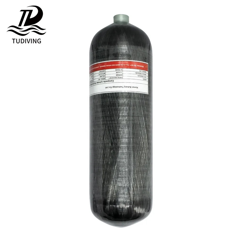 TUDIVING High Performance Best Price 6.8L High Pressure 4500psi Scuba Diving Paintball Game Compressed Carbon Fiber Air Tanks