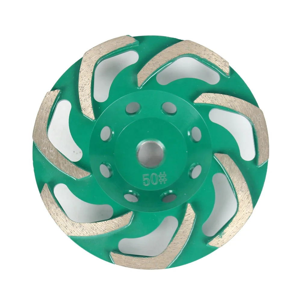 TRUE SHINE 5\" 125mm Turbo Segment Diamond Grinding Cup Wheels Polishing Pads for Concrete and Stones