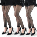 Designer Women's Transparent Fishnet Stockings High-Sheen Small Mesh Silk Tights See-Through Lingerie