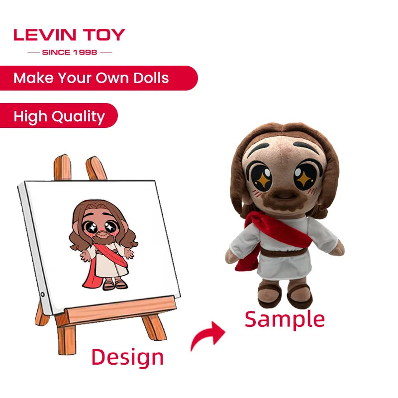 Custom 40cm 20cm 15cm 10cm Plush Doll Make Anime Plush Dolls with Removable Clothes Stuffed Plush Dolls