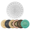Wedding Party Luxury Tableware Under Plate Glass Charger Plates Gold Thread Glass Plates