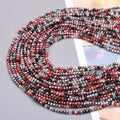 New Color Red 2mm Faceted Crystal Glass Beads Round Crystal Loose Spacer Beads for Jewelry Making DIY Necklace Bracelet