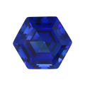 Lab Sapphire Blue Sapphire Stone Lab Grown Hexagon Blue Sapphire Stone