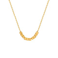 Dainty Stainless Steel 18K Gold Plated Bricks Necklace Women Minimalist Square Pendant Necklace