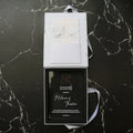 Luxury Custom Marble Printing White Black Hardcover Pocket Box Clear Acrylic Invitation for Wedding Business Souvenir Gift