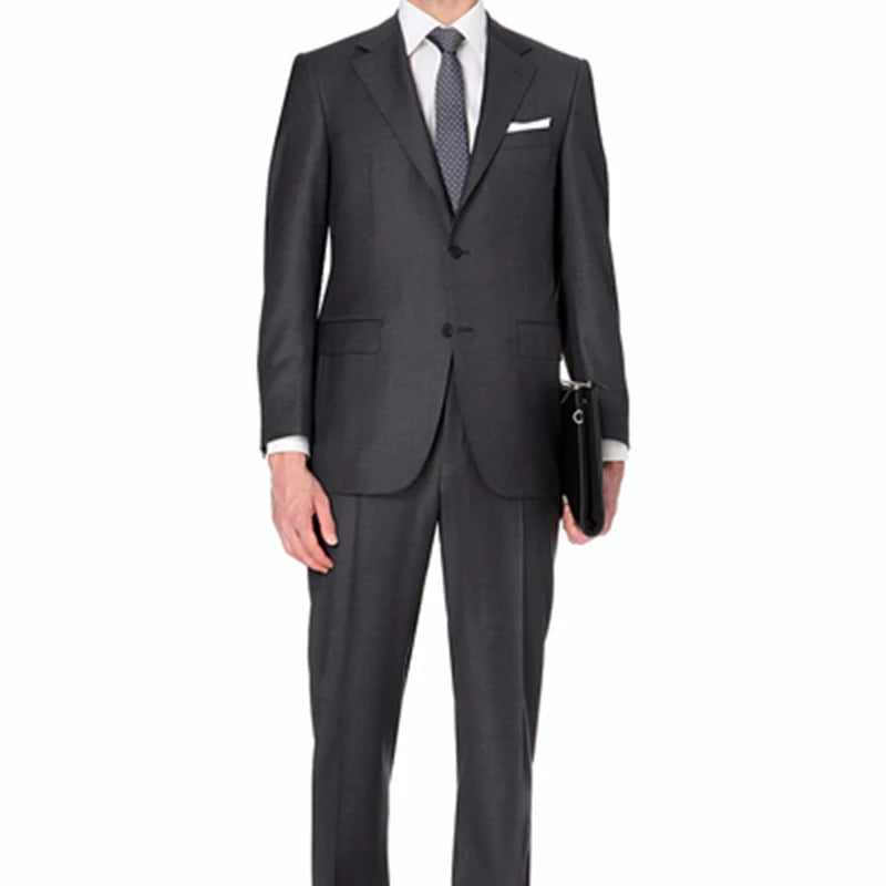 Fashion Formal Cashmere Men's Coat Suede Pants for Men Turkey Business Men Suit