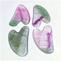 Huiying Good Quality Natural Fluorite Stone Gua Sha Board Body Heart Facial Scraping Massage Tools