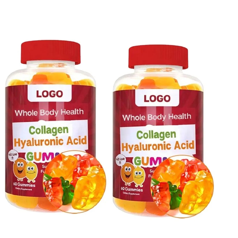 Free Sample Peptide Vitamins Custom Collagen Gummies for Hair Growth