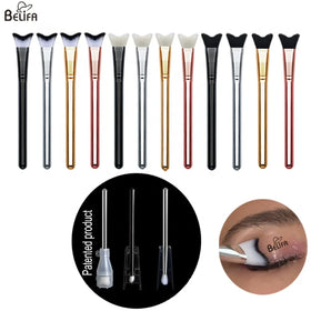 Silver Black Rose Gold Metallic Eyelash Cleaning Eye Lash Extension Bath Cleaner Wash Shampoo Cleansing Makeup Brush with Cover