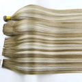Russian Thin Invisible Genius Weft Hand Tied Weft Hair Extensions Double Drawn Human Hair Genius Weft