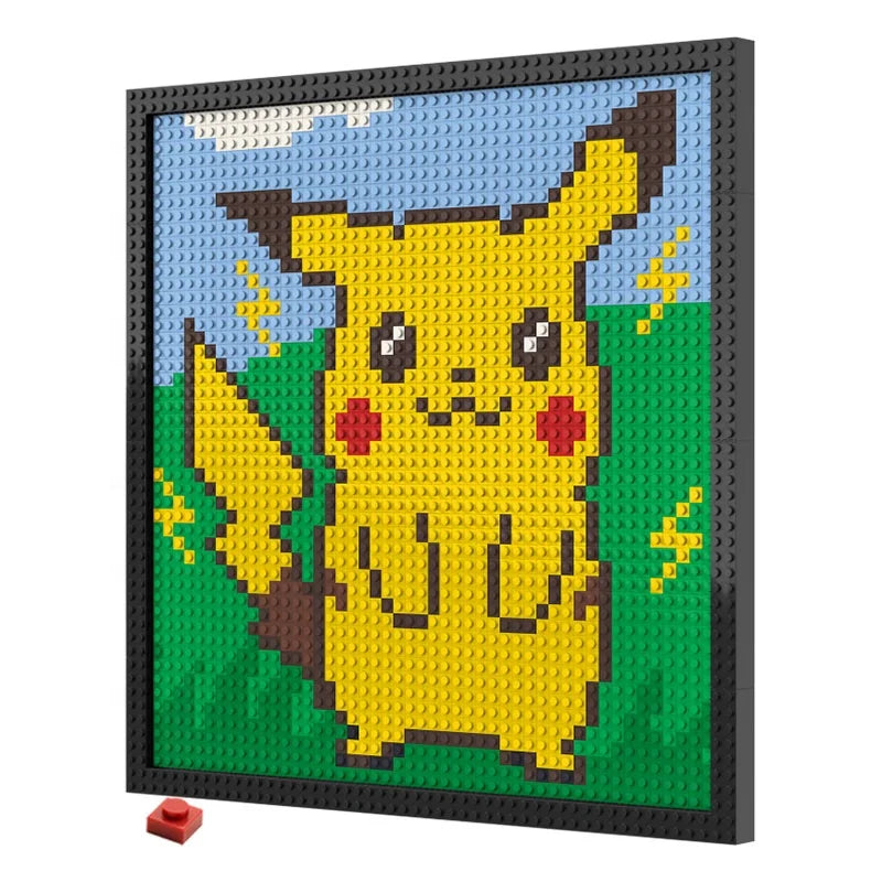 Pixel Art Building Blocks 48X48 Dots Bricks 1x1 Wall Portraits DIY Home Decor Compatible with LOGO Toys and Gifts