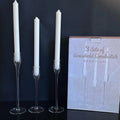 Candlestick Taper Candle Holder Cylinder Candle Stand for Wedding Decorations Pillar Glass Elegant for Dinning Room Wedding