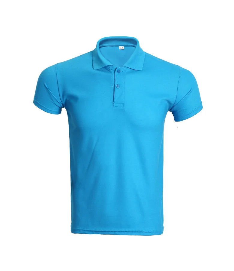 11 Colors Quick Dry Polyester Summer Breathable  Custom OEM logo Plain  Printing Men Polo t Shirt