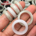 Burma Jade Grade a Jade Floating Flower Round Ring Parts Small Accessories Ring Jade Crafts Wholesale