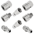 Pressure Washer Adapter Set 8 Pcs 3/8 Inch Quick Connect Hose Fitting Female Adapter Set