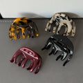 French Luxury Fashion Hair Clip for Girls Half Circle Medium Hair Accessory Eco-Friendly Metal Acetic Acid Thickening Cute Style