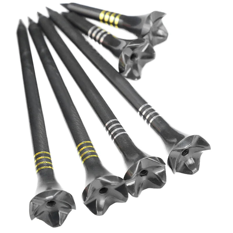 Factory Direct High Strength Plastic Golf Tees 4-Prong Multi-Size Ball Tee Durable Unbreakable for Driving Range & Course