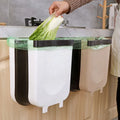Kitchen Hanging Trash Can Collapsible Waste Bins Hanging Foldable Trash Holder for Bathroom Bedroom Office Car