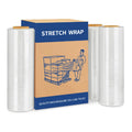 LLDPE Stretch Wrap Roll Film Water Soluble PE Packing Custom Logo Printing Factory Price 50cm*120m*18mic LLDPE 500mm Width Soft