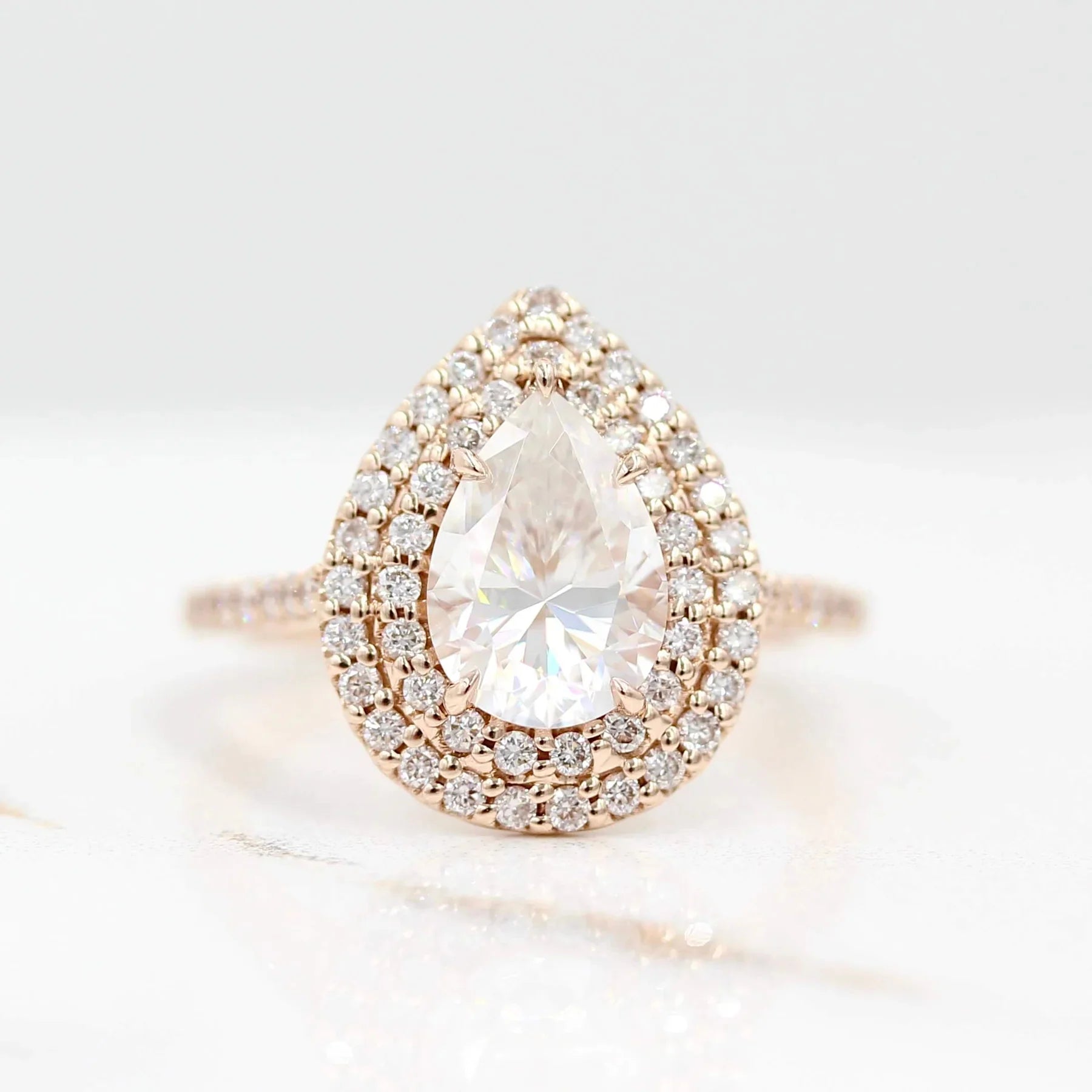 Solid Gold Rings for Women Wholesale 10K 14K 18K with Unique Radiant Oval Cut