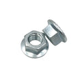 DIN6923 Grade 10 Galvanized Hex Steel Serrated Flange Nut 3/8"