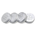 Empty 60ml 2oz Aluminum Tin Jar Aroma Container Air Freshener Metal Packaging Box Hollow Hole Cover Aluminum Candle Jars
