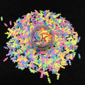 Fluorescent Candy Christmas Decorations Shape Mix Glitter Wholesale Bulk Neon Polyester Glitter for Nail Arts Crafts