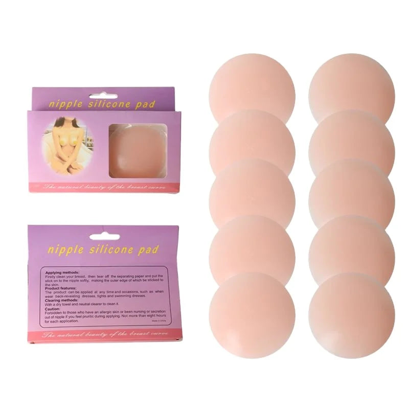 Sticky Women Invisible Nipple Silicone Pad Reusable Undercover Silicone Adhesive Nipple Cover