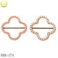 Custom Shape Bikini Accessory Gold Buckle Decorative Women Lingerie Alloy Ring Hardware Slider Buckles with Pearl
