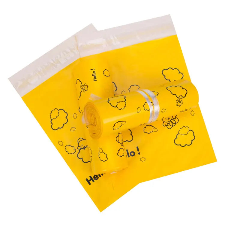 Custom Logo Printed Eco-Poly Mailing Bags Waterproof Polymailer Plastic for Mail Clothes Shipping Durable and Eco-Friendly